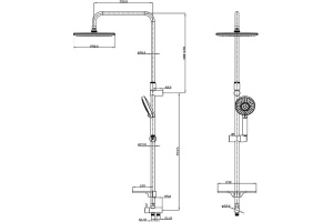 Душевая стойка IDDIS Calipso CALSB5Fi76 - 2