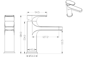 Смеситель Boheme Spectre 451-NB для раковины, никель - 2