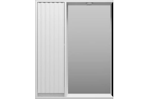 Зеркало Brevita Balaton 65 L, белое (BAL-04065-01-Л)