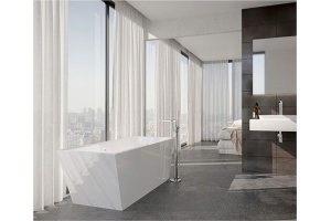 Смеситель Wasserkraft Dinkel 5821 напольный, для ванны с душем - 2