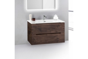 Тумба под раковину BelBagno Etna 80 темное дерево