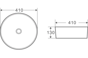 Накладная раковина BelBagno 41 см черный матовый (BB1315-H301) - 3