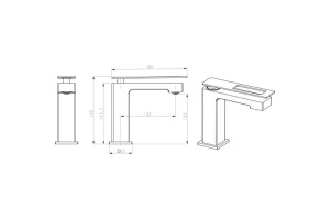 Смеситель для раковины Boheme Q хром с черным - 2