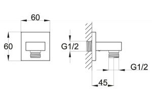 Шланговое подключение Belbagno ARLIE (ARL-PG-CRM) - 2