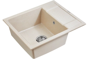 Мойка кухонная Paulmark Optimum 60 бежевый матовый - 2