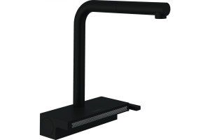 Кухонный смеситель Hansgrohe Aquno Select M81 однорычажный, 250, с вытяжным душем, 2jet, sBox, матовый черный 73830670
