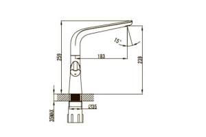 Смеситель для кухонной мойки  KAISER Suer (46133) - 2