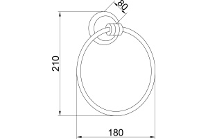 Полотенцедержатель Boheme Hermitage Bronze 10324 - 2