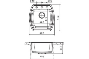 Мойка кухонная Florentina Нире 480 коричневый - 2