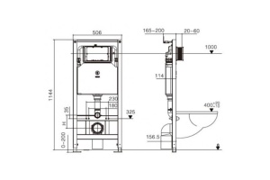 Система инсталляции для подвесного унитаза WeltWasser WW AMBERG 506 (10000005662) - 2
