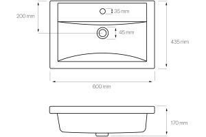 Раковина DIWO Сочи 0118 - 3