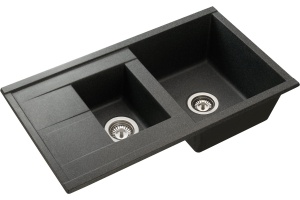 Мойка кухонная AQUATON Делия 87 графит