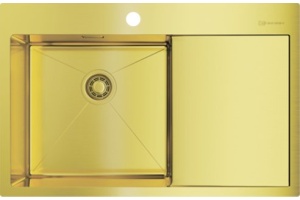 Мойка кухонная Omoikiri Akisame 78-LG-L светлое золото
