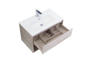 Тумба с раковиной BelBagno Kraft 80 светлое дерево - 2