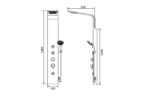 Душевая панель RGW Shower Panels SP-06 B - 2