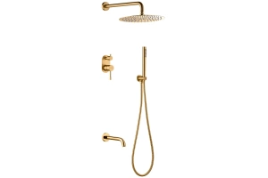 Душевой комплект Boheme Uno золото, матовый (464-2-MG)