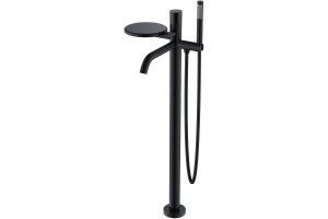 Смеситель для ванны напольный Boheme Stick черный матовый