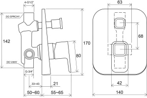  Ravak 10° (X070068) - 2