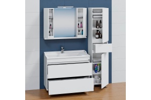 Тумба под раковину напольная Санта Марс 100 белый - 3