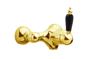 Смеситель для душа Boheme Tradizionale золото с черной керамикой