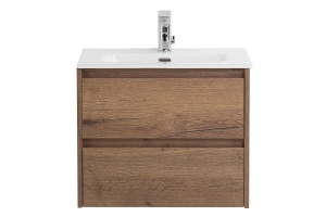 Тумба с раковиной  Belbagno Kraft 39 70 темное дерево
