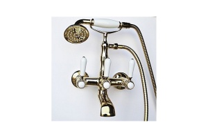 Смеситель для ванны Magliezza Bianco золото (50105-3-do)