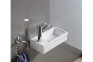 Раковина накладная Ceramalux N 40 белый (D1043) - 3