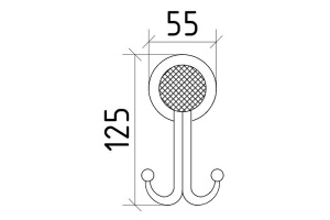 Двойной крючок Boheme Royal Cristal золото - 3