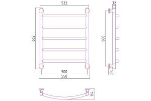 Полотенцесушитель водяной ДР 