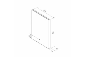 Зеркало Comforty Адонис 45 с подсветкой - 3
