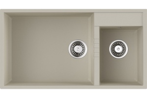 Мойка кухонная Omoikiri Tedori 85-2-U ваниль