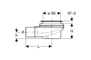 Сифон для поддона Geberit 150.550.00.1 - 3