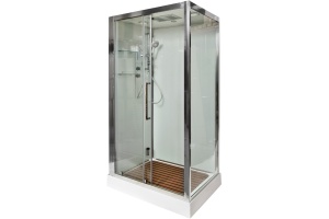 Душевая кабина DETO Z120KERAVASTEAM с средним поддоном, с хамамом - 2