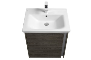 Тумба под раковину Aquaton Стоун 60 темное дерево