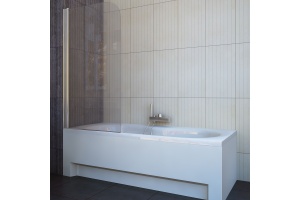 Шторка на ванну Koller Pool Waterfall Line QP93 L Chrome Clear