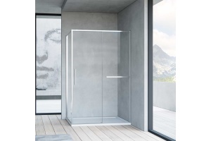 Душевой уголок Vincea Slim Soft 100х80 профиль хром стекло прозрачное 