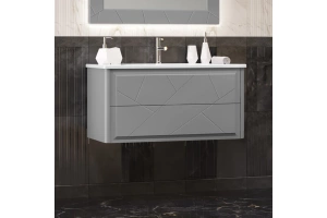 Тумба под раковину Opadiris Луиджи 100 серая матовая