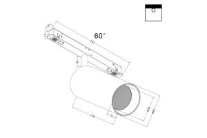 Светильник на штанге Maytoni Focus LED TR032-2-20W3K-W-B - 2