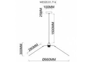 Подвесной светильник Wertmark Palma WE520.01.716 - 2