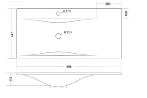 Раковина встраиваемая Stella Polar Pulsus 60 белый - 3