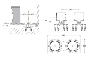 Скрытая часть Jacob Delafon E32993-NF - 2