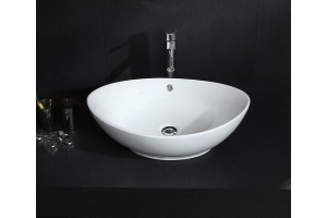 Раковина накладная Ceramalux N белый (9019)