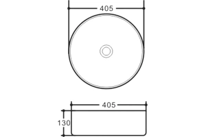 Накладная раковина Vincea 40 белая - 2