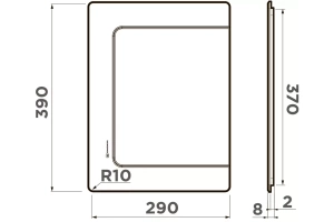 Разделочная доска для кухонной мойки Omoikiri графит (4999099) - 3