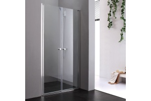 Душевая дверь Cezares Elena 175 хром стекло рифленое