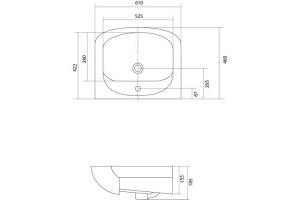 Раковина мебельная Aquaton Акварель 61 белый - 2
