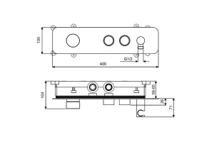 Смеситель для душа встраиваемый Excellent Krotos хром - 3
