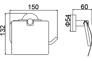 Держатель туалетной бумаги Timo Saona 13042/03 - 2