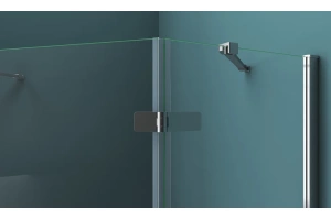 Душевой уголок BelBagno Kraft 90х90 R профиль хром стекло прозрачное - 3