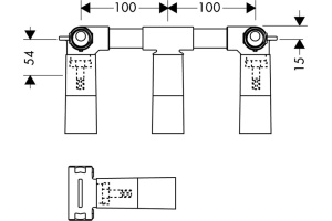 Скрытая часть Axor для смесителя (10303180) - 2